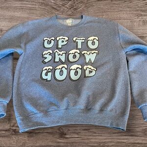Up To Snow Good Gina Girls In Action Sweatshirt Size Medium